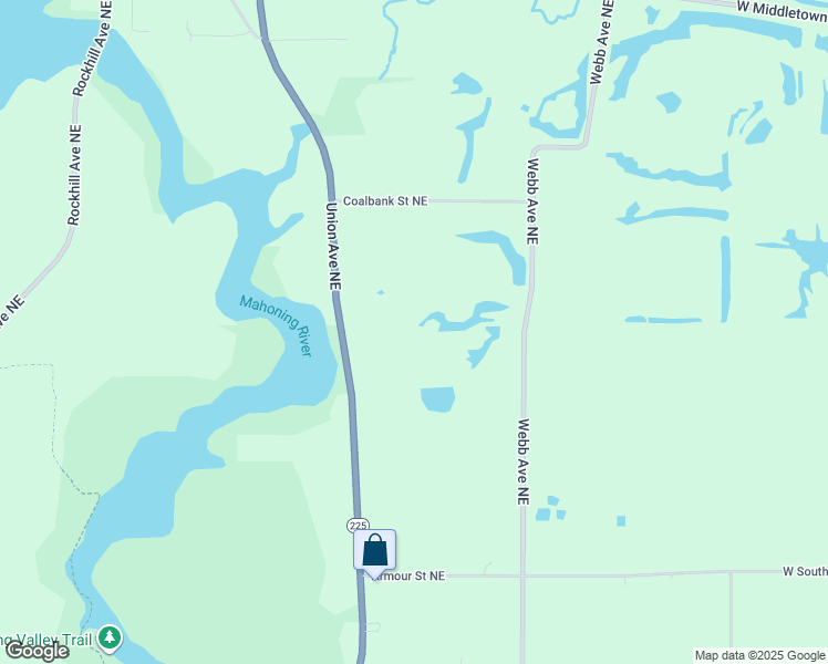 map of restaurants, bars, coffee shops, grocery stores, and more near 12510 Union Avenue Northeast in Alliance