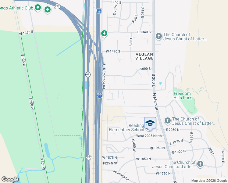 map of restaurants, bars, coffee shops, grocery stores, and more near 2340 North 650 West in Centerville