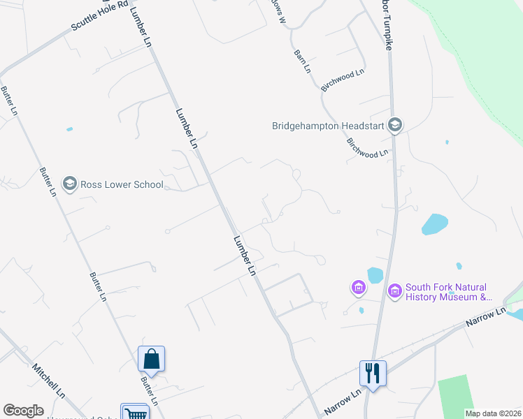 map of restaurants, bars, coffee shops, grocery stores, and more near 62 Sea Farm Lane in Bridgehampton