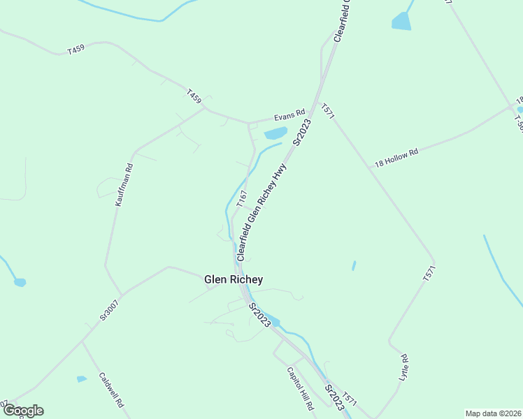 map of restaurants, bars, coffee shops, grocery stores, and more near 3042 Clearfield Glen Richey Highway in Clearfield