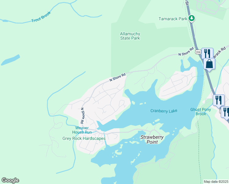 map of restaurants, bars, coffee shops, grocery stores, and more near in Green Township