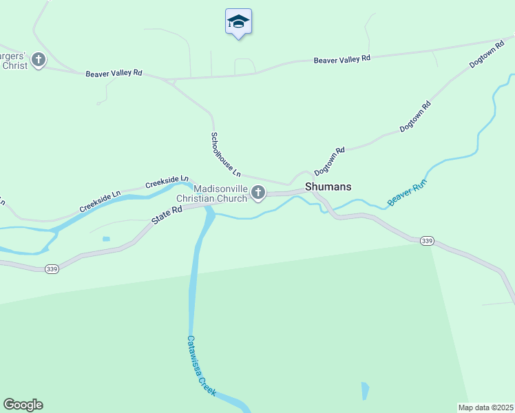 map of restaurants, bars, coffee shops, grocery stores, and more near 690 State Road in Bloomsburg