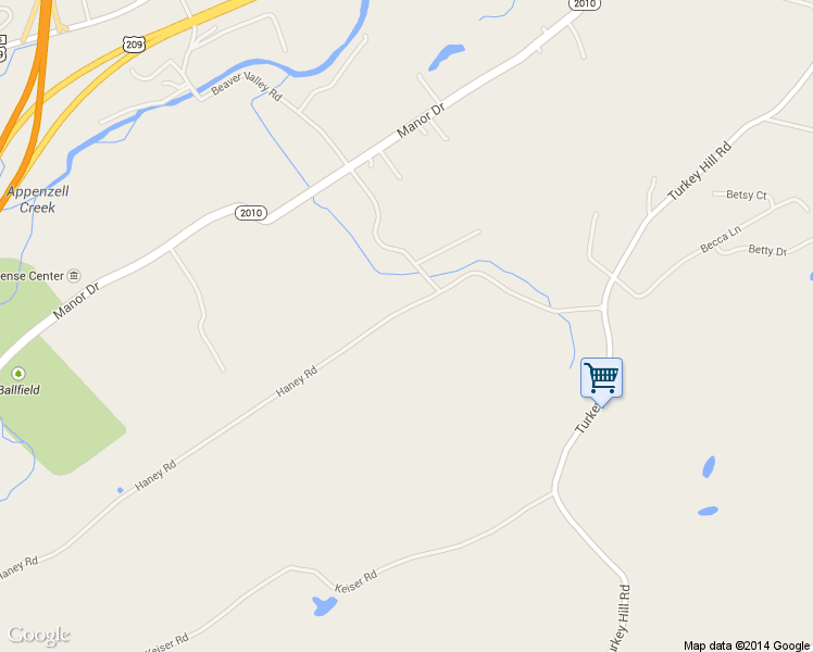 map of restaurants, bars, coffee shops, grocery stores, and more near 1907 Haney Road in Stroudsburg