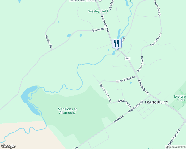 map of restaurants, bars, coffee shops, grocery stores, and more near 8 Spring Hunter Court in Green Township