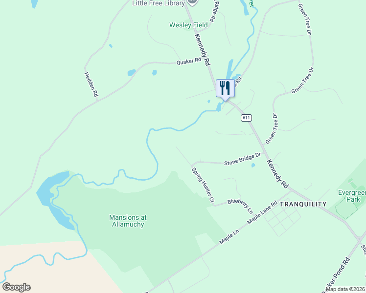 map of restaurants, bars, coffee shops, grocery stores, and more near 8 Spring Hunter Court in Green Township