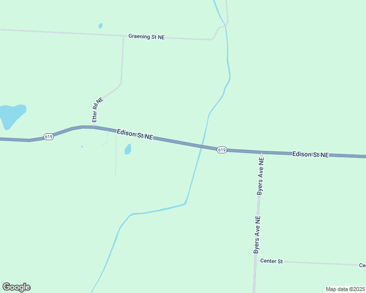 map of restaurants, bars, coffee shops, grocery stores, and more near 6234 Edison Street Northeast in Hartville