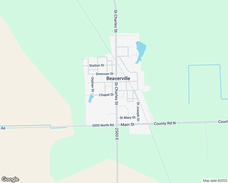 map of restaurants, bars, coffee shops, grocery stores, and more near 107 Chapel Street in Beaverville