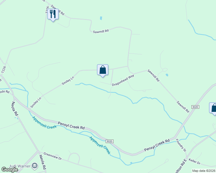 map of restaurants, bars, coffee shops, grocery stores, and more near 602 Little Mayfair Ct in Stroudsburg