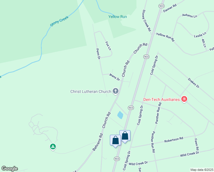 map of restaurants, bars, coffee shops, grocery stores, and more near 24 Penn Drive in Jim Thorpe