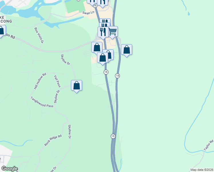 map of restaurants, bars, coffee shops, grocery stores, and more near 625 New Jersey 15 in Jefferson