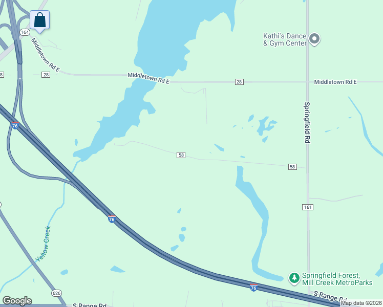 map of restaurants, bars, coffee shops, grocery stores, and more near 1434 Yerian Road in North Lima