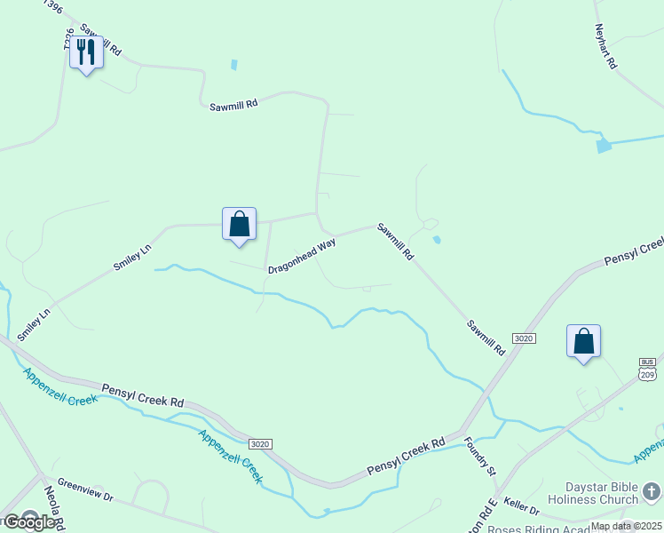 map of restaurants, bars, coffee shops, grocery stores, and more near 1005 Staghorn Rd in Stroudsburg