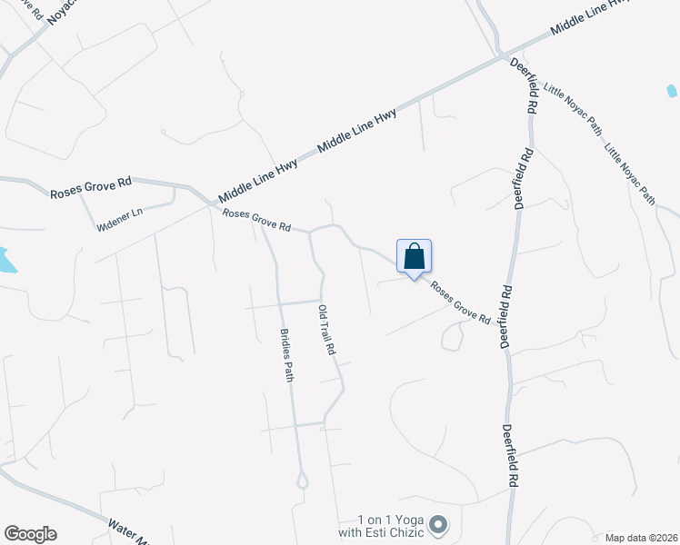 map of restaurants, bars, coffee shops, grocery stores, and more near 14 Old Trail Road in Water Mill