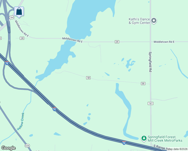 map of restaurants, bars, coffee shops, grocery stores, and more near 1434 Yerian Road in North Lima