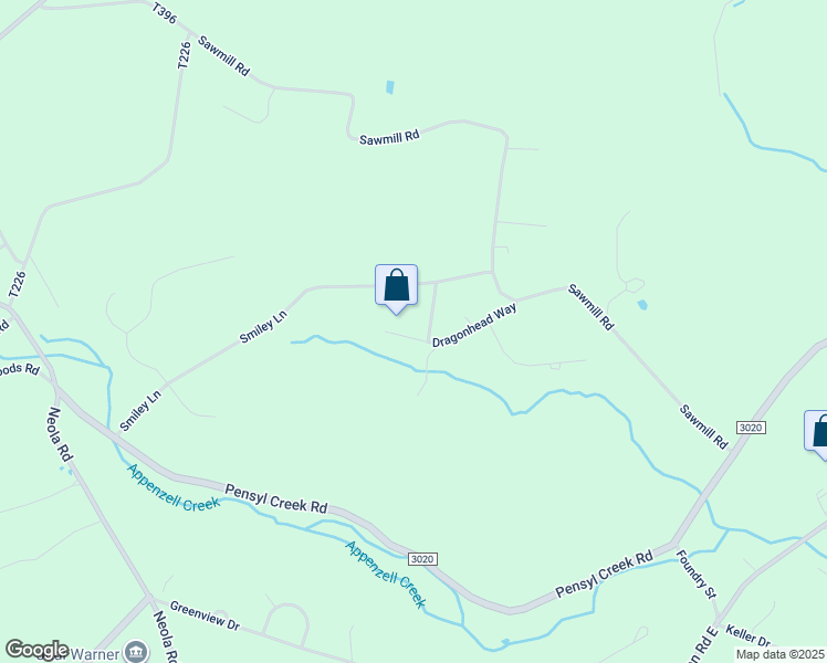 map of restaurants, bars, coffee shops, grocery stores, and more near 508 Stargrass Street in Stroudsburg