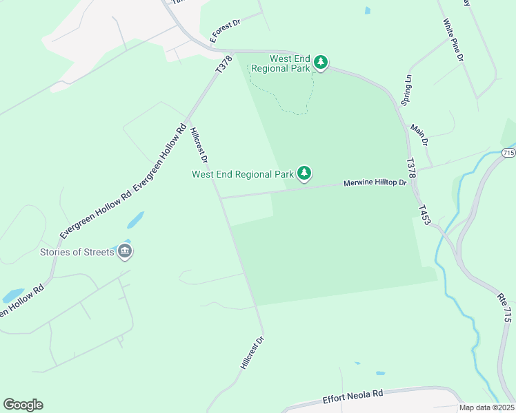 map of restaurants, bars, coffee shops, grocery stores, and more near Merwine Hilltop Drive in Monroe County