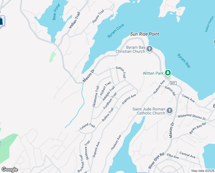 map of restaurants, bars, coffee shops, grocery stores, and more near 13 Hobart Trail in Hopatcong