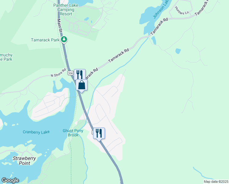 map of restaurants, bars, coffee shops, grocery stores, and more near 4 Knute Drive in Byram Township