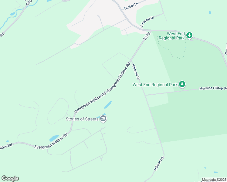 map of restaurants, bars, coffee shops, grocery stores, and more near 417 Evergreen Hollow Road in Effort