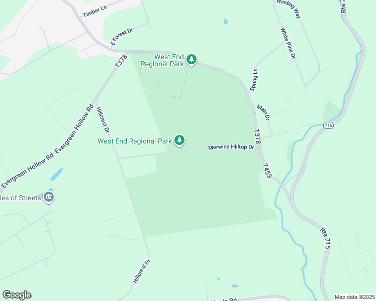map of restaurants, bars, coffee shops, grocery stores, and more near Merwine Hilltop Drive in Monroe County