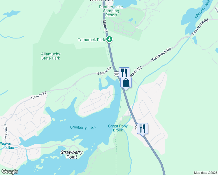 map of restaurants, bars, coffee shops, grocery stores, and more near 4 North Shore Trail East in Sussex County