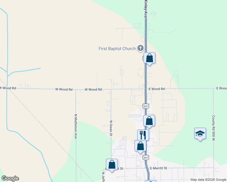 map of restaurants, bars, coffee shops, grocery stores, and more near 1705-1821 County Road 575 in Rensselaer