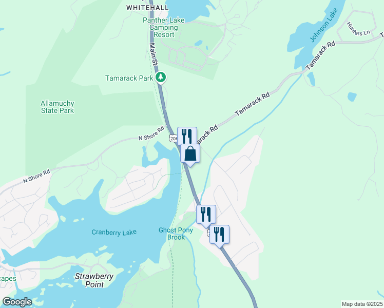 map of restaurants, bars, coffee shops, grocery stores, and more near 274 U.S. 206 in Byram Township