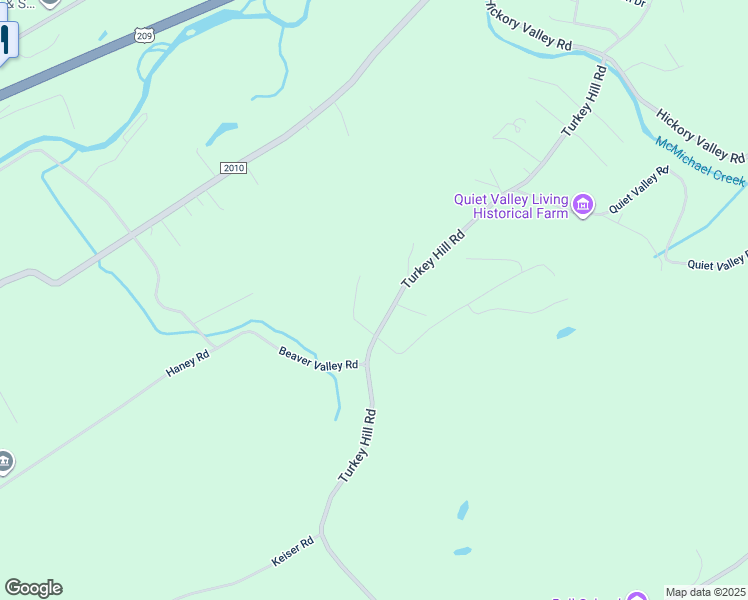 map of restaurants, bars, coffee shops, grocery stores, and more near 3405 Turkey Hill Road in Stroudsburg