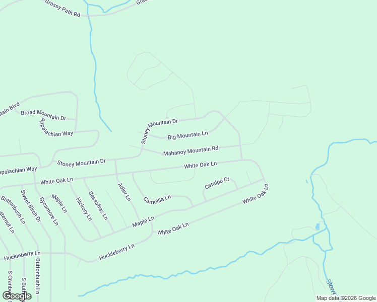 map of restaurants, bars, coffee shops, grocery stores, and more near Mahanoy Mountain Road in Luzerne County