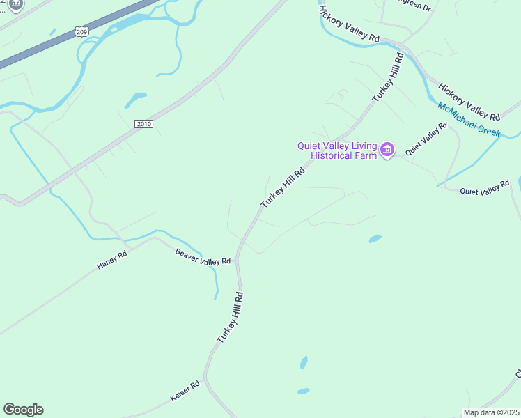 map of restaurants, bars, coffee shops, grocery stores, and more near 3405 Turkey Hill Road in Stroudsburg