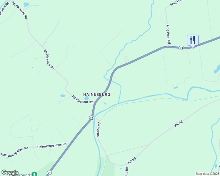 map of restaurants, bars, coffee shops, grocery stores, and more near 473 New Jersey 94 in Columbia