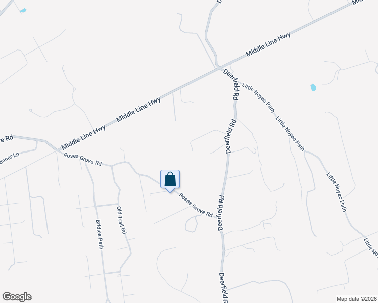 map of restaurants, bars, coffee shops, grocery stores, and more near 1866 Deerfield Road in Water Mill