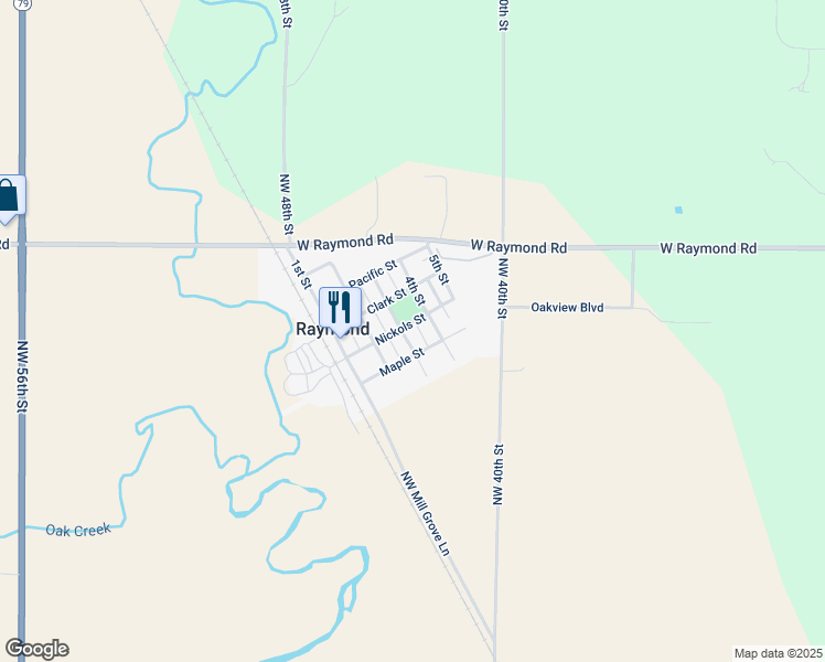 map of restaurants, bars, coffee shops, grocery stores, and more near 14505 4th Street in Raymond