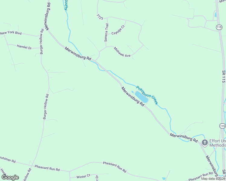 map of restaurants, bars, coffee shops, grocery stores, and more near 333 Merwinsburg Road in Effort