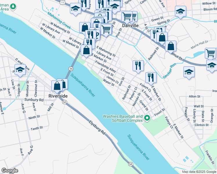 map of restaurants, bars, coffee shops, grocery stores, and more near 148 Jacobs Landing Way in Danville
