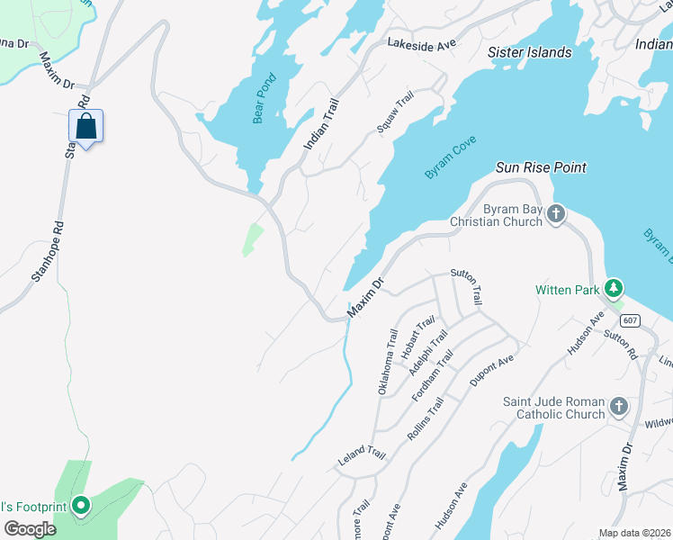 map of restaurants, bars, coffee shops, grocery stores, and more near 213 Squaw Trail in Andover