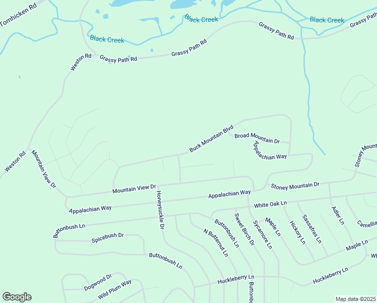 map of restaurants, bars, coffee shops, grocery stores, and more near Buck Mountain Boulevard in Luzerne County