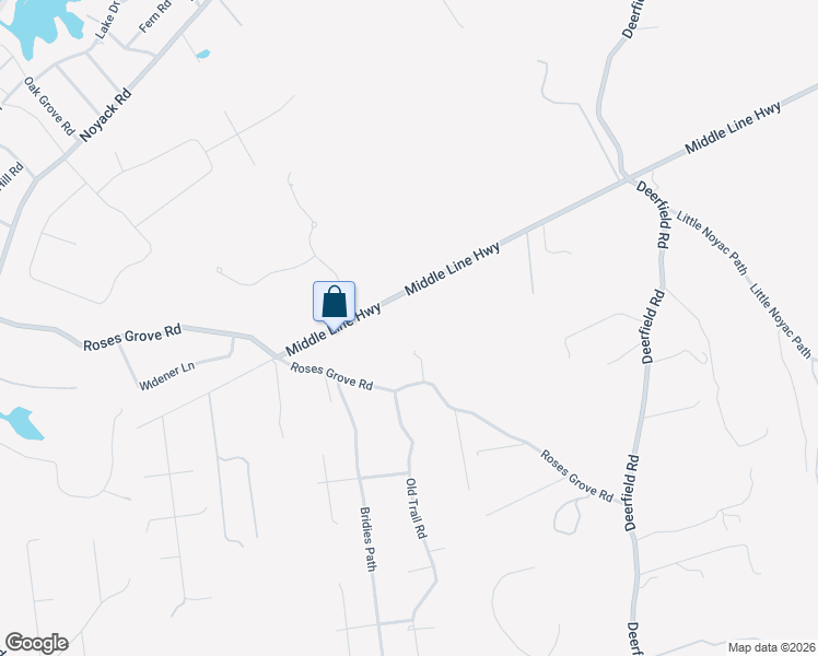 map of restaurants, bars, coffee shops, grocery stores, and more near 136 Middle Line Highway in Southampton