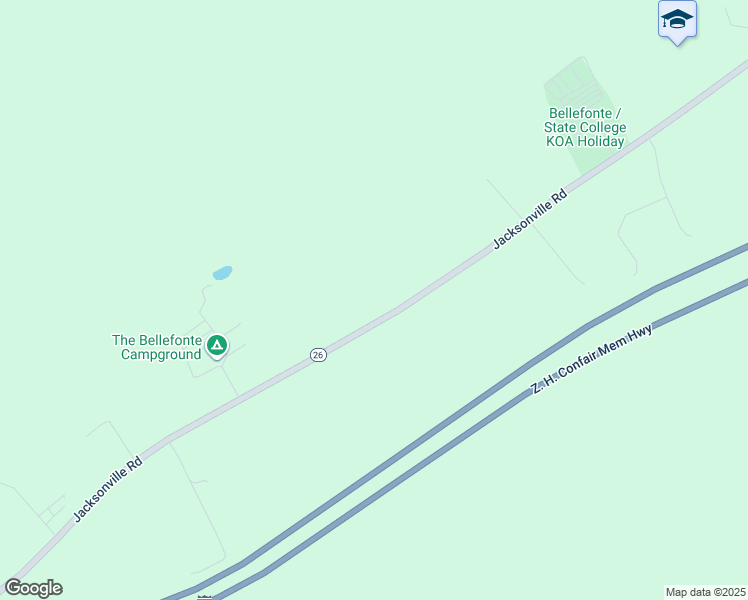 map of restaurants, bars, coffee shops, grocery stores, and more near 2219 Jacksonville Road in Bellefonte