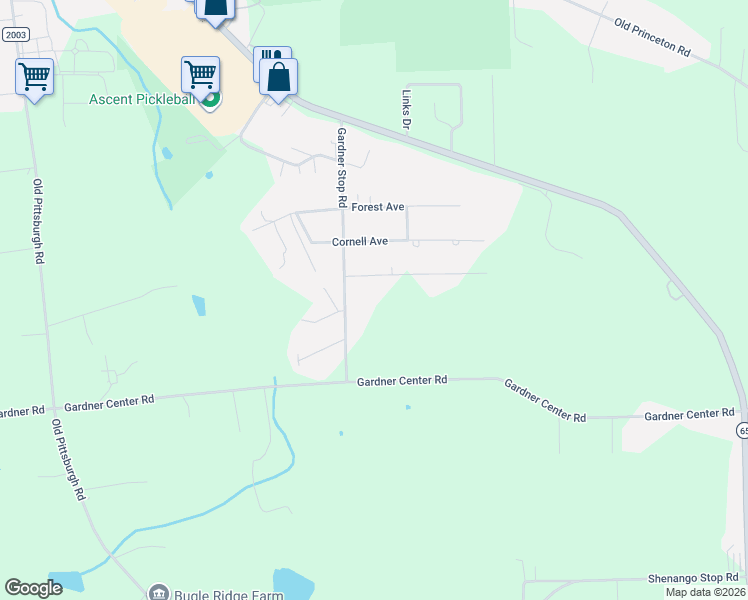 map of restaurants, bars, coffee shops, grocery stores, and more near 2812 Princeton Avenue in New Castle