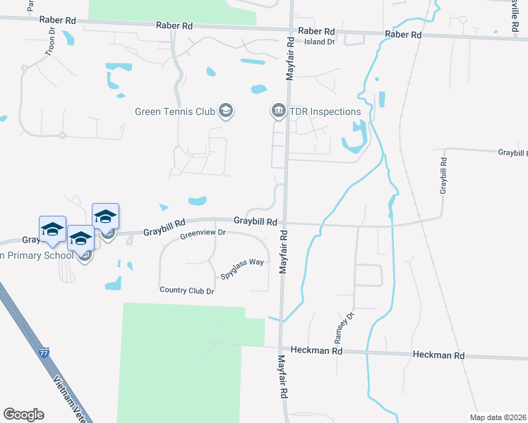 map of restaurants, bars, coffee shops, grocery stores, and more near 4028 Sara Drive in Uniontown