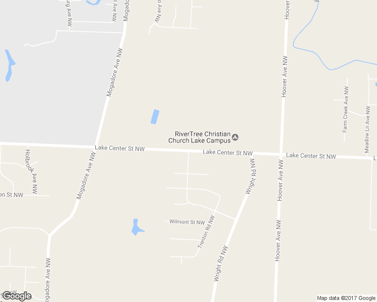 map of restaurants, bars, coffee shops, grocery stores, and more near Lake Center Street Northwest in Uniontown