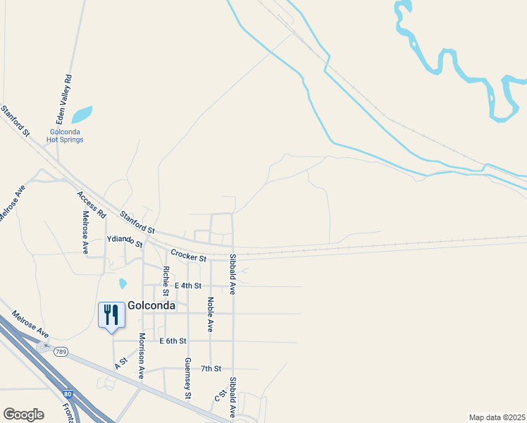 map of restaurants, bars, coffee shops, grocery stores, and more near 120 Kramer Avenue in Golconda