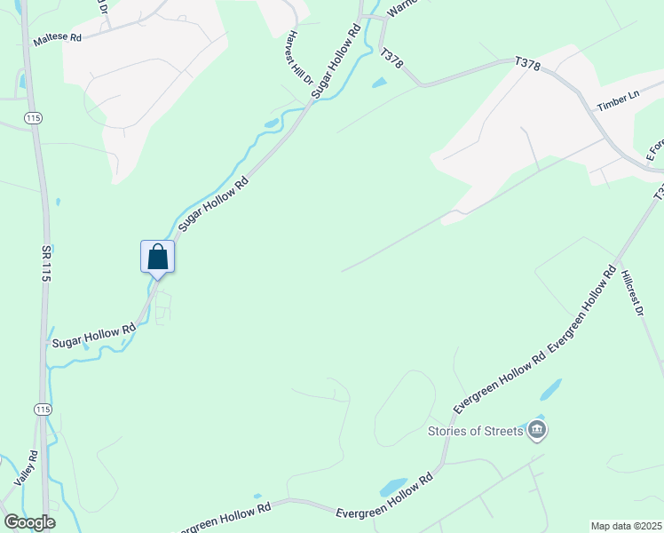 map of restaurants, bars, coffee shops, grocery stores, and more near 250 Brink Road in Saylorsburg