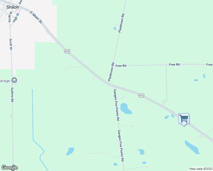 map of restaurants, bars, coffee shops, grocery stores, and more near 1861 Ohio 603 in Shiloh