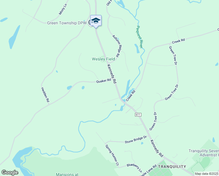 map of restaurants, bars, coffee shops, grocery stores, and more near 125 Kennedy Road in Green Township