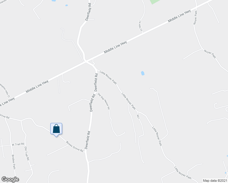 map of restaurants, bars, coffee shops, grocery stores, and more near 660 Little Noyac Path in Water Mill