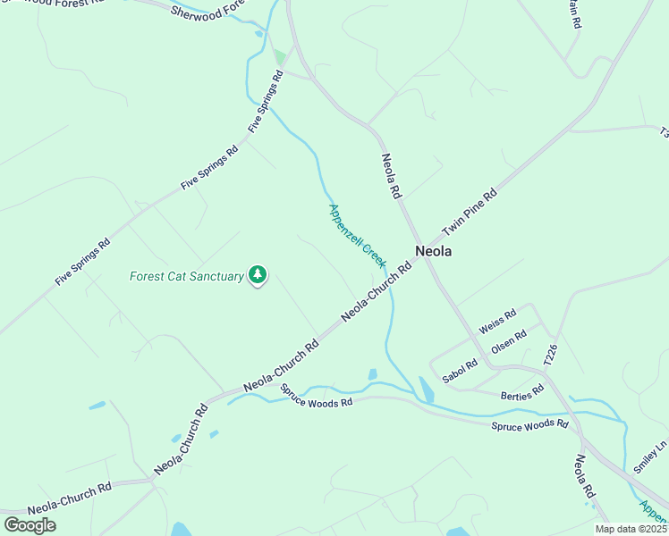 map of restaurants, bars, coffee shops, grocery stores, and more near Redwood Lane in Stroudsburg
