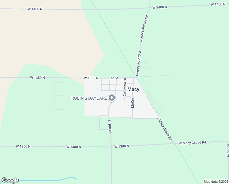 map of restaurants, bars, coffee shops, grocery stores, and more near 105 West Commerce Street in Macy