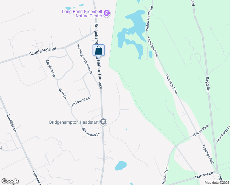 map of restaurants, bars, coffee shops, grocery stores, and more near 45 Woodruff Lane in Bridgehampton